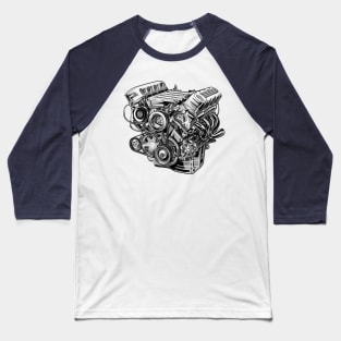 Big V8 Baseball T-Shirt